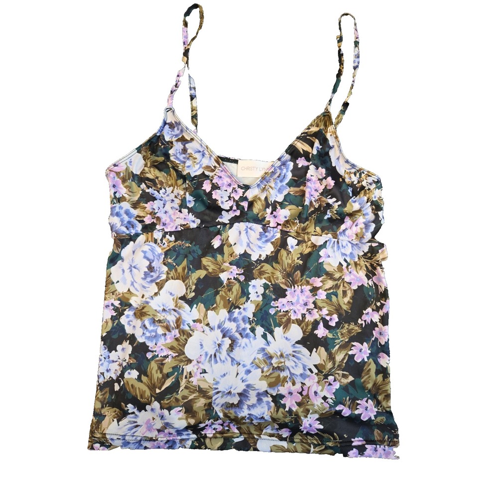 Christy Lynn NWOT Floral Sleeveless V-Neck Camisole Tank Top Large